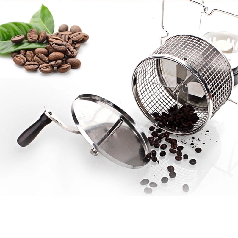 Manual coffee bean roaster