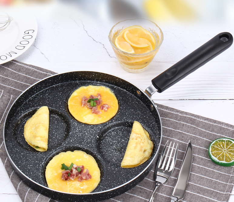 Egg Frying Pan Nonstick Pancake Pans 4-Cups Cookware Pancake Pan Egg Pan Suitable For Gas Stove Induction Cooker